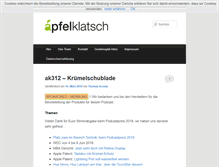 Tablet Screenshot of apfelklatsch.de